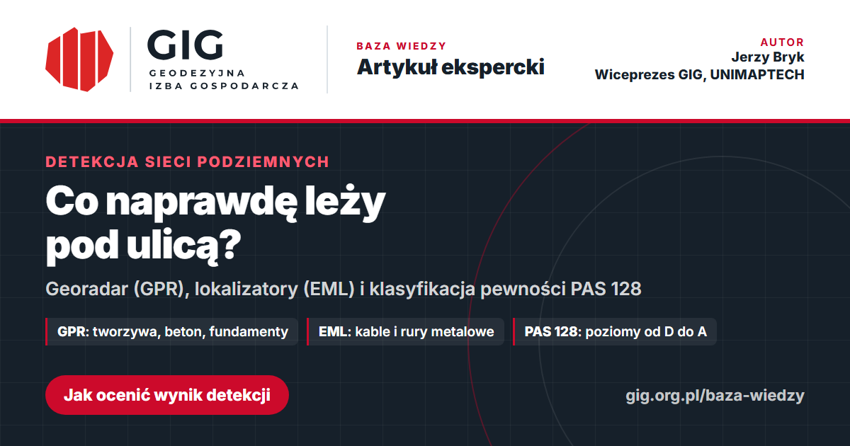Detekcja sieci podziemnych: jak mierzyć to, czego nie widać, i wiedzieć, na ile temu ufać